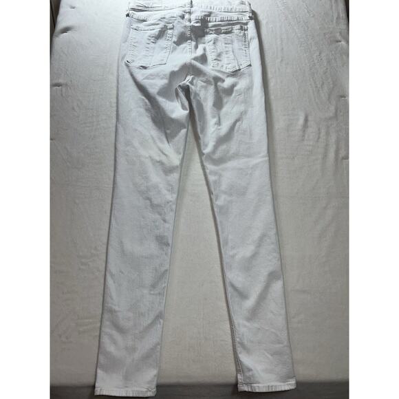 Rag & Bone High Rise Ankle Skinny Jeans White size 31 women's - Picture 8 of 9